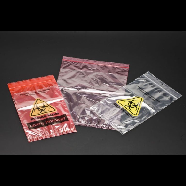 BIO Hazard 3 wall Resealable bags